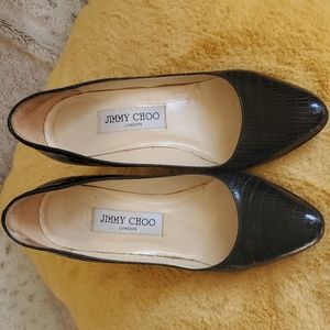 Jimmy Choo Dark Textured Pumps